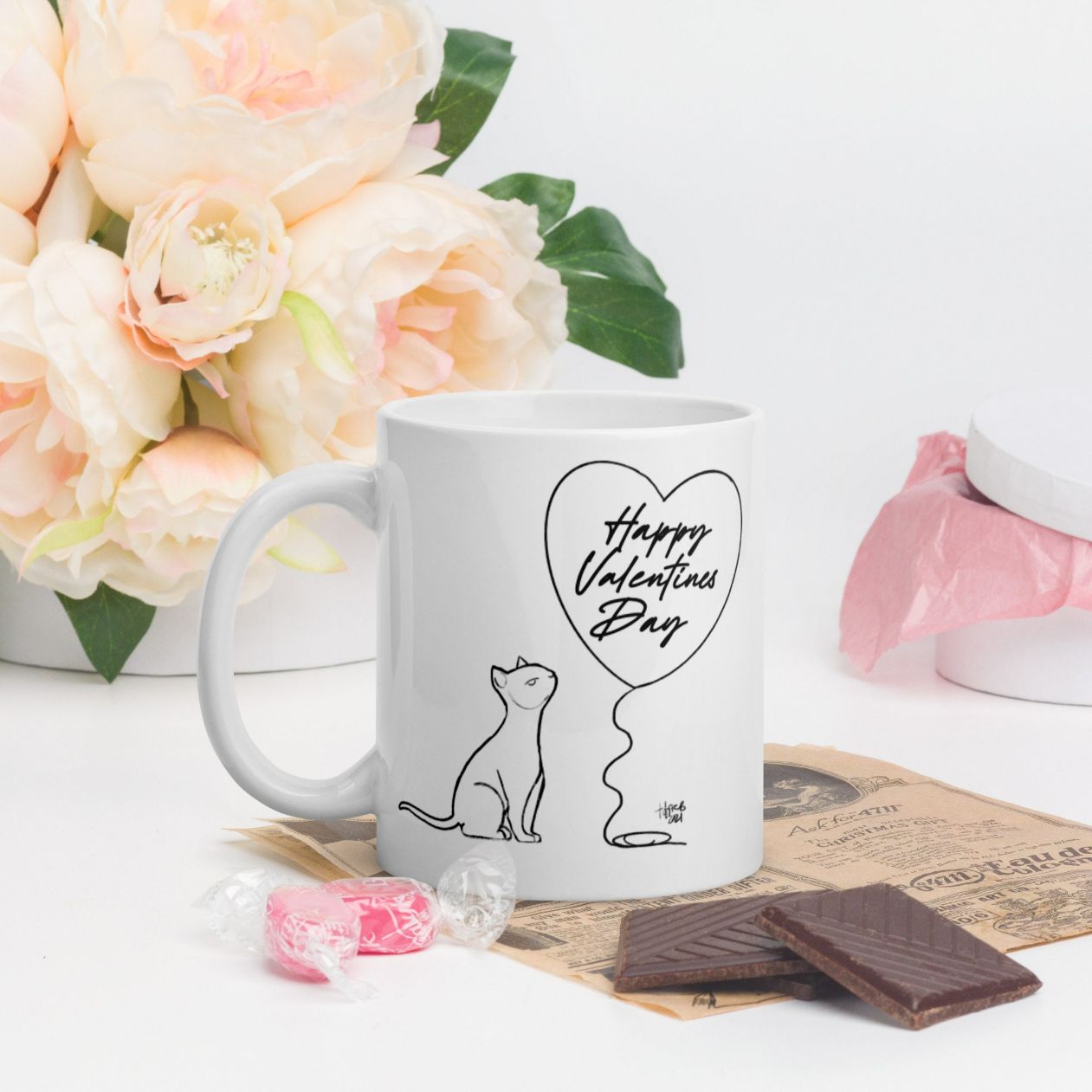 Cat Ceramic 11oz Valentines Day Gifts Mug Cat Ceramic 11oz Valentines Day Gifts Mug
