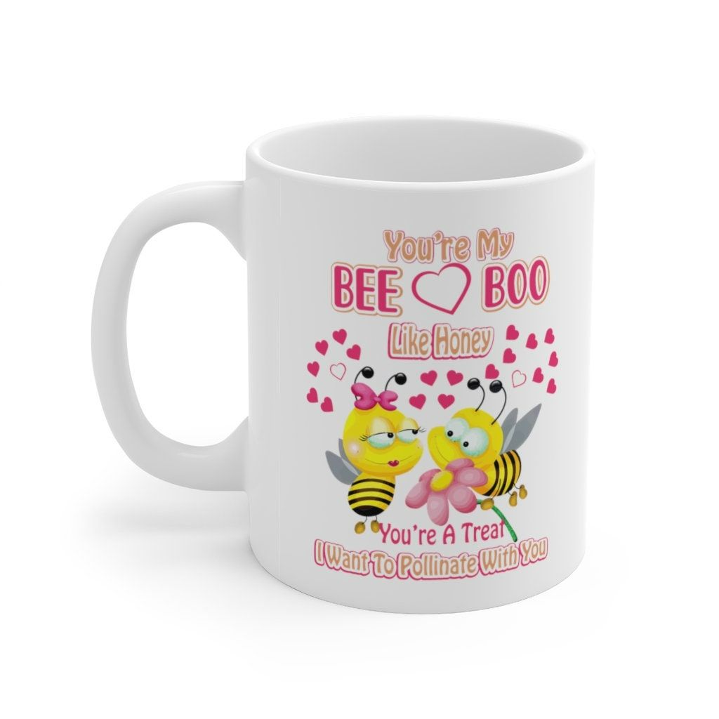 Coffee Valentines Day Honey Bees Mug Coffee Valentines Day Honey Bees Mug