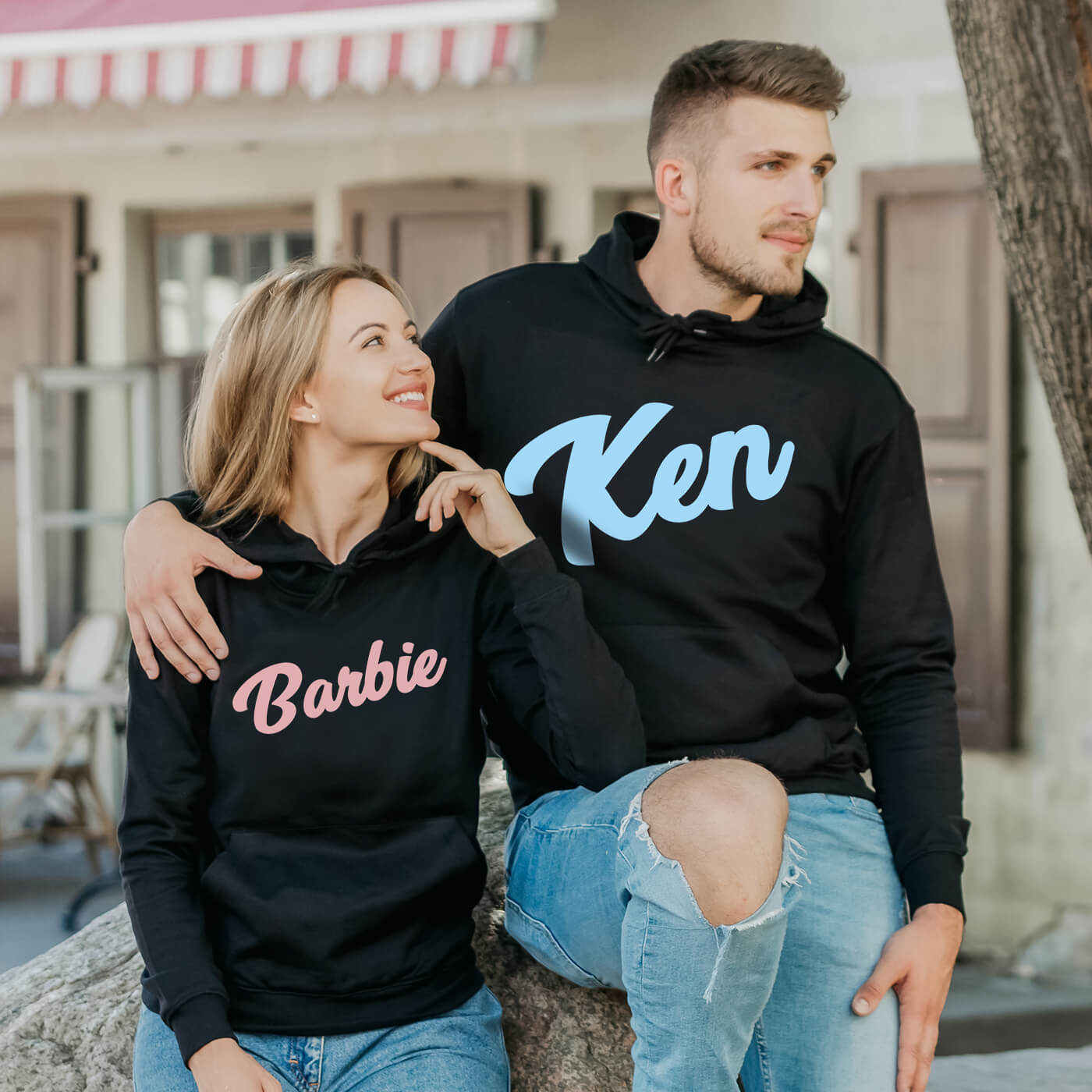 Couple Hoodies Barbie and Ken Couple Hoodies Barbie and Ken