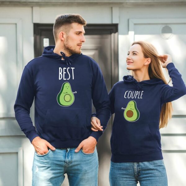 Couple Hoodies Best Avocado