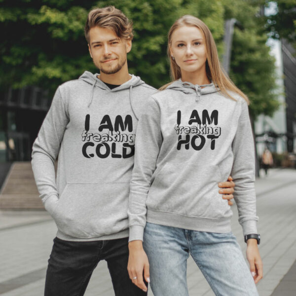Couple Hoodies Cold and Hot