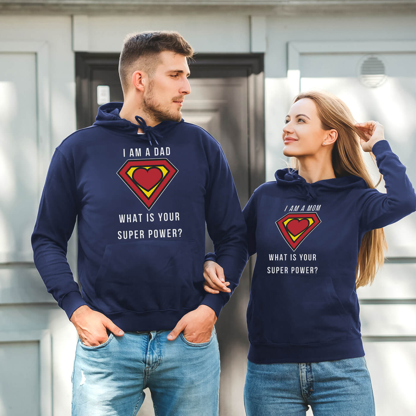 Couple Hoodies I am a Mom I am a Dad Couple Hoodies I am a Mom I am a Dad