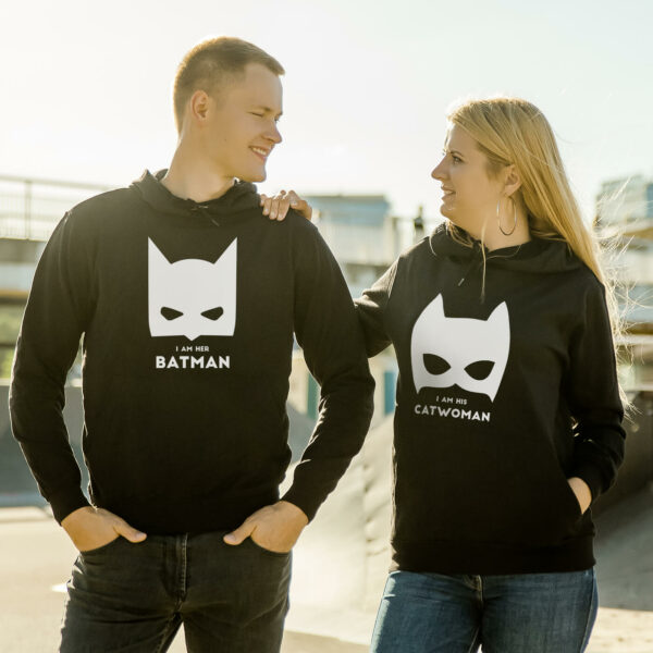 Couple Hoodies I’m Her Batman