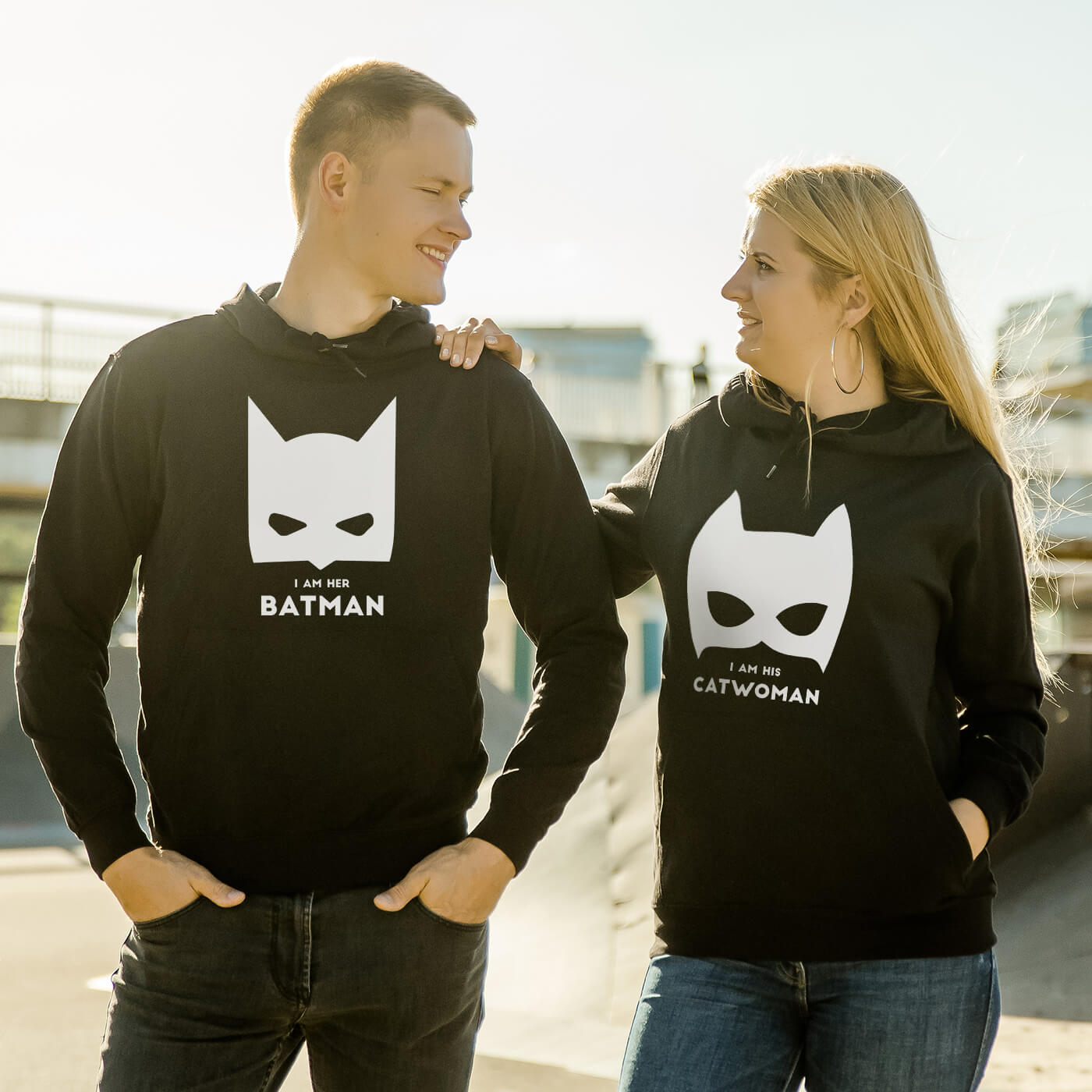 Couple Hoodies I'm Her Batman Couple Hoodies I'm Her Batman