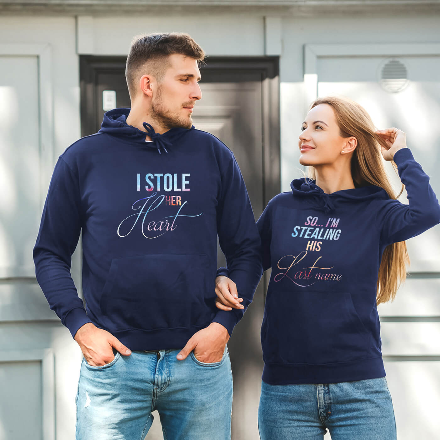 Couple Hoodies I'm Stealing His Last Name Couple Hoodies I'm Stealing His Last Name