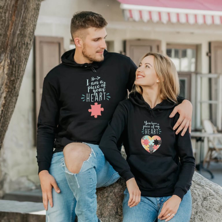 Couple Hoodies I'm a Piece of Your Heart Couple Hoodies I'm a Piece of Your Heart