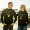Couple Hoodies King Queen Hearts