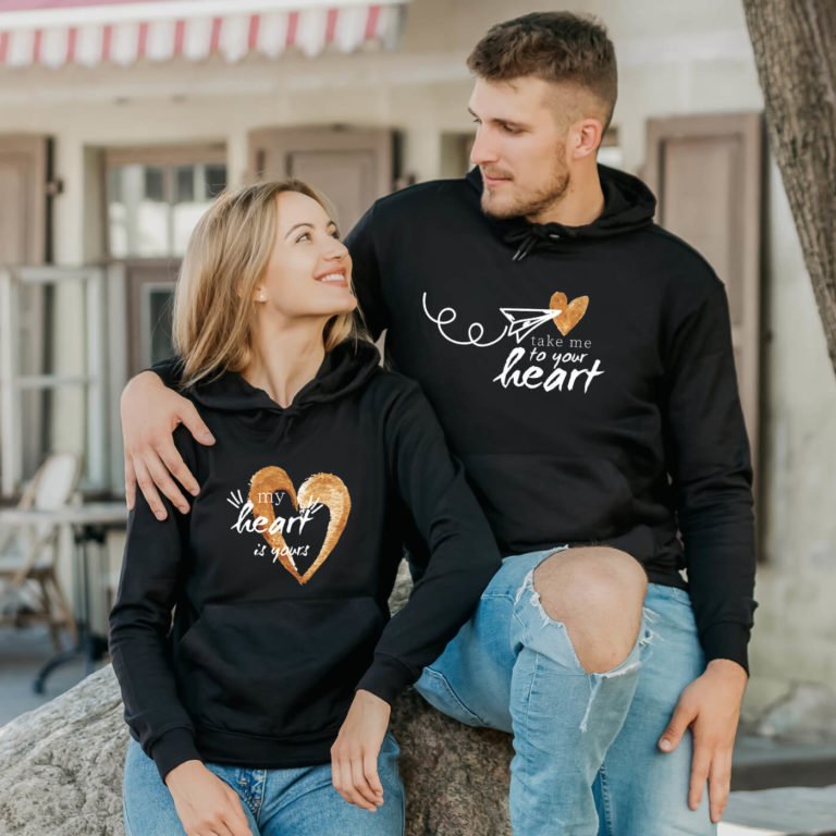 Couple Hoodies My Heart is Yours Couple Hoodies My Heart is Yours