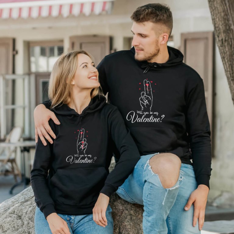 Couple Hoodies My Valentine Couple Hoodies My Valentine