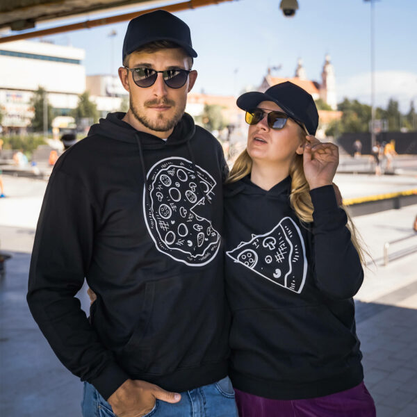 Couple Hoodies Pizza Couple