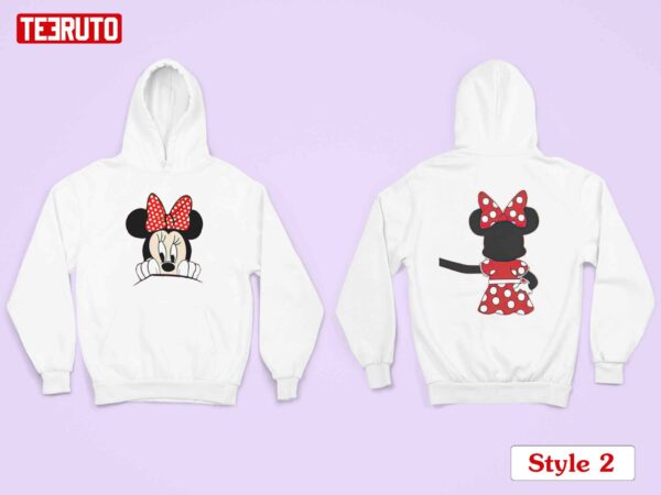 Couple Matching Valentine Mickey Minnie Mouse Disney Characters Hoodie