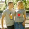 Couple T-shirts Banana Apple