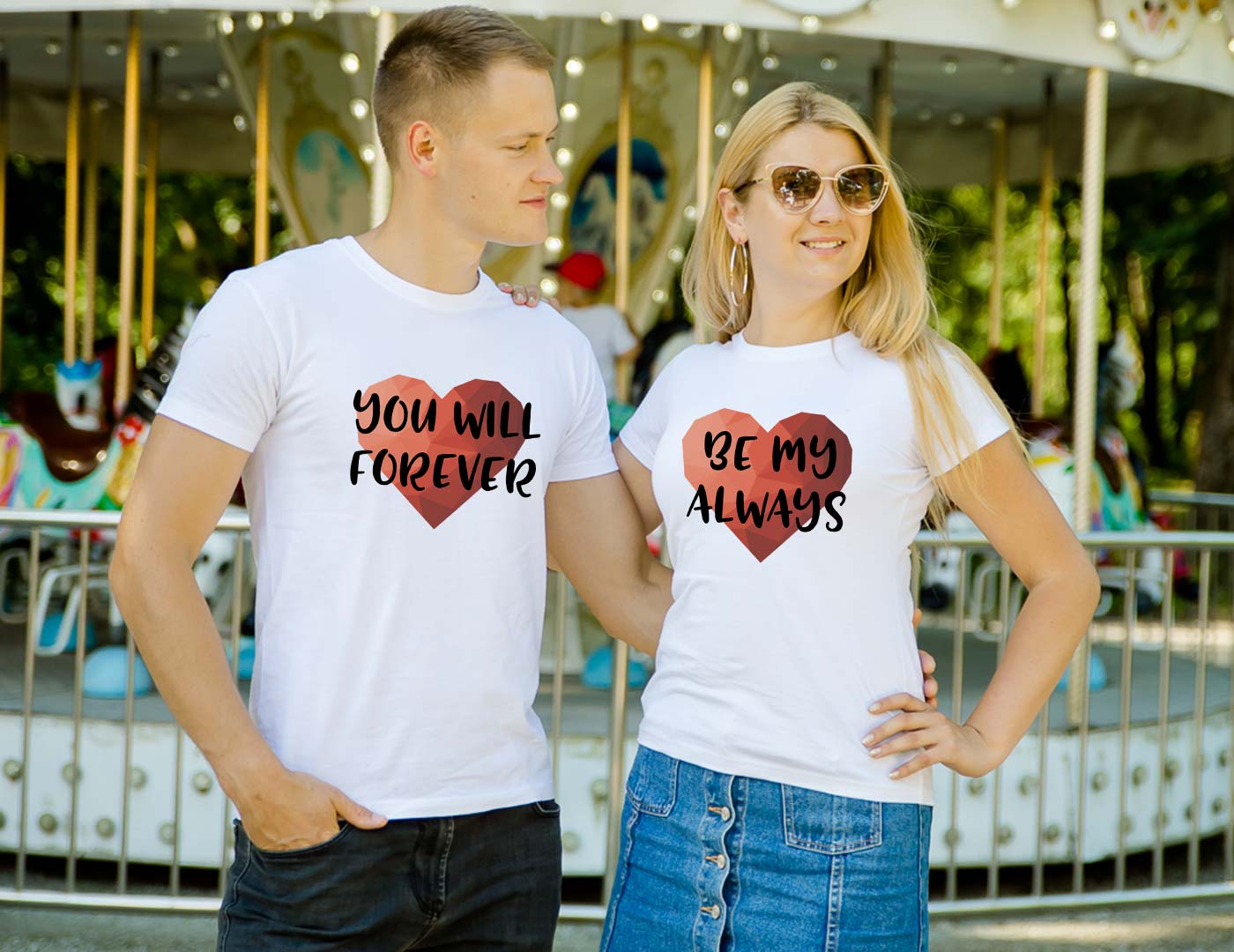Couple T-shirts Be My Always Couple T-shirts Be My Always