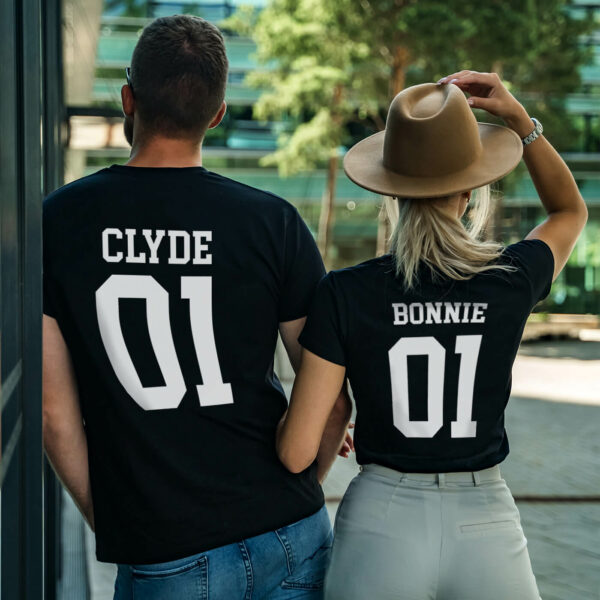 Couple T-shirts Bonnie and Clyde