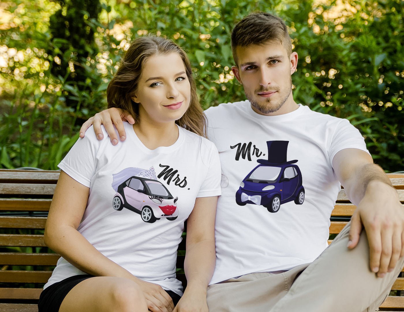 Couple T-shirts Mr. and Mrs. Car Couple Couple T-shirts Mr. and Mrs. Car Couple