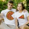 Couple T-shirts Pizza Peperoni