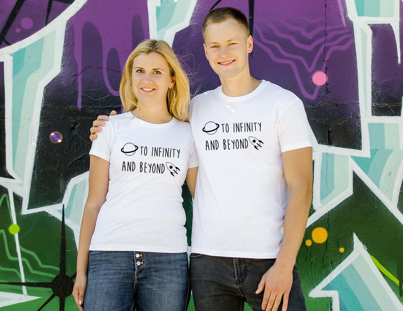 Couple T-shirts To Infinity And Beyond Couple T-shirts To Infinity And Beyond