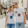 Couple t-shirts Cola Popcorn