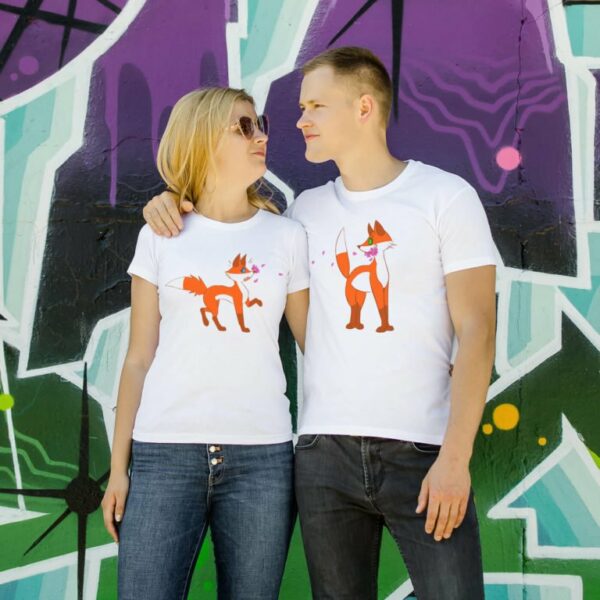 Couple t-shirts Fox
