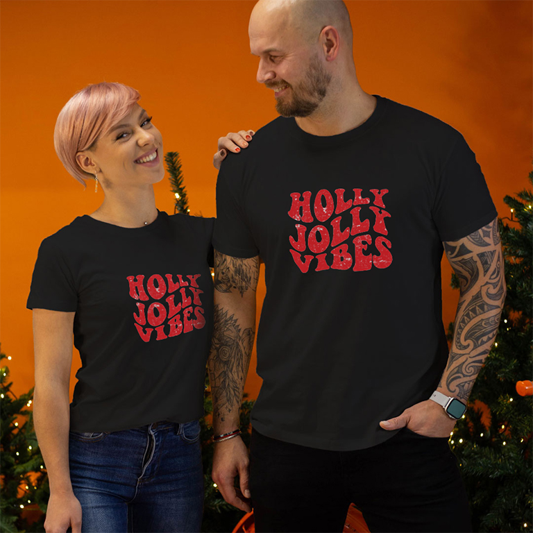Couple t-shirts Holly Jolly Couple t-shirts Holly Jolly