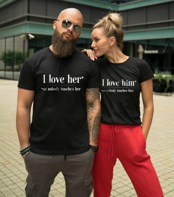 Couple t-shirts I Love Her Him
