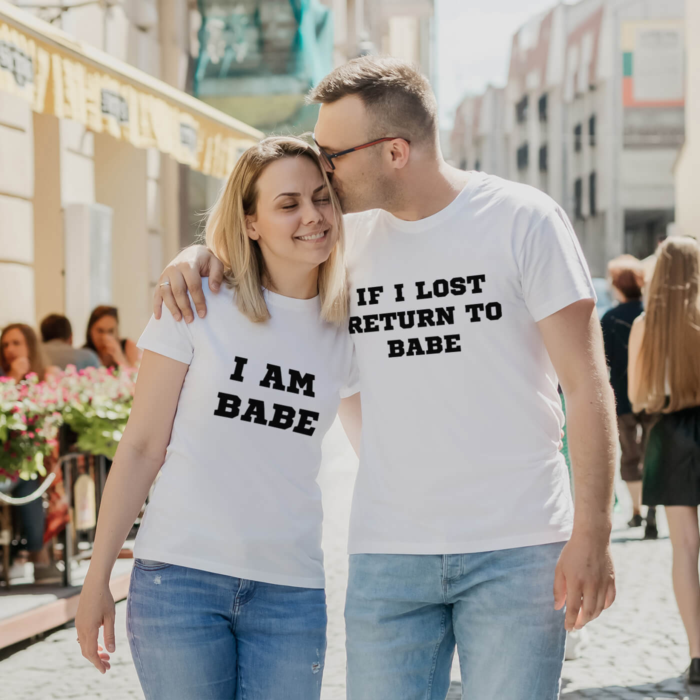 Couple t-shirts I am Babe Couple t-shirts I am Babe