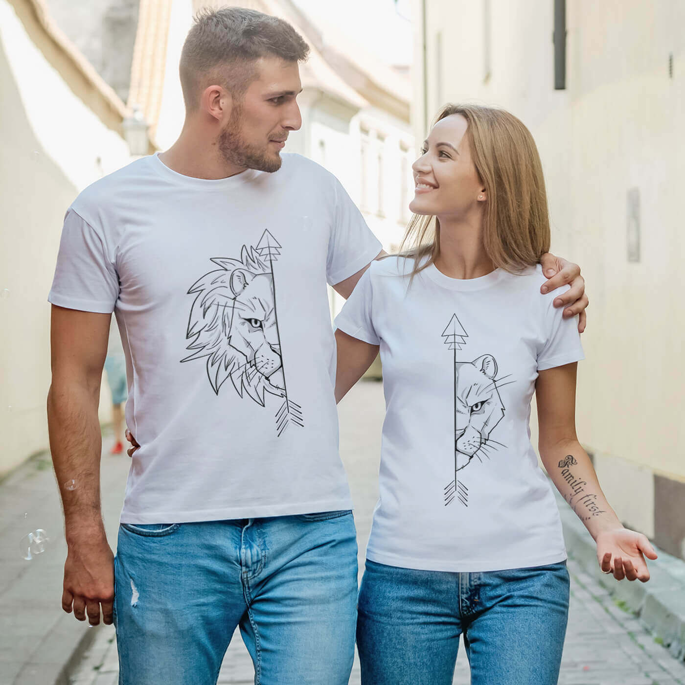 Couple t-shirts Lions Couple t-shirts Lions
