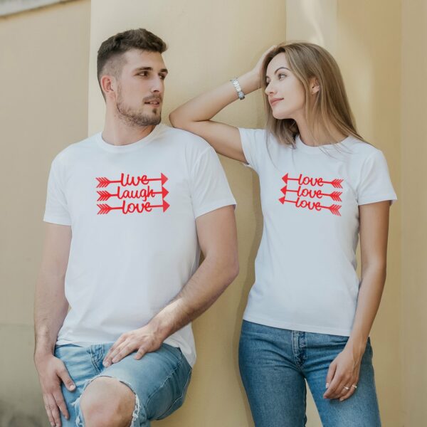 Couple t-shirts Live and Love