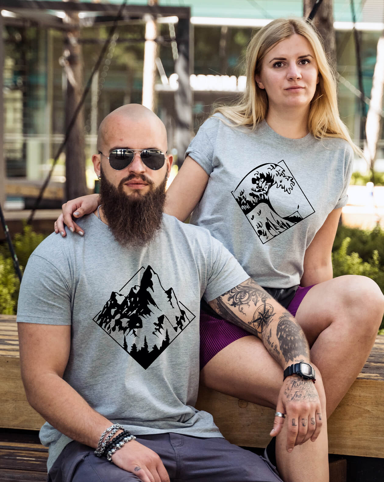 Couple t-shirts Mountain Couple t-shirts Mountain