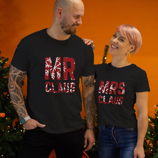 Couple t-shirts Mrs. And Mr. Claus