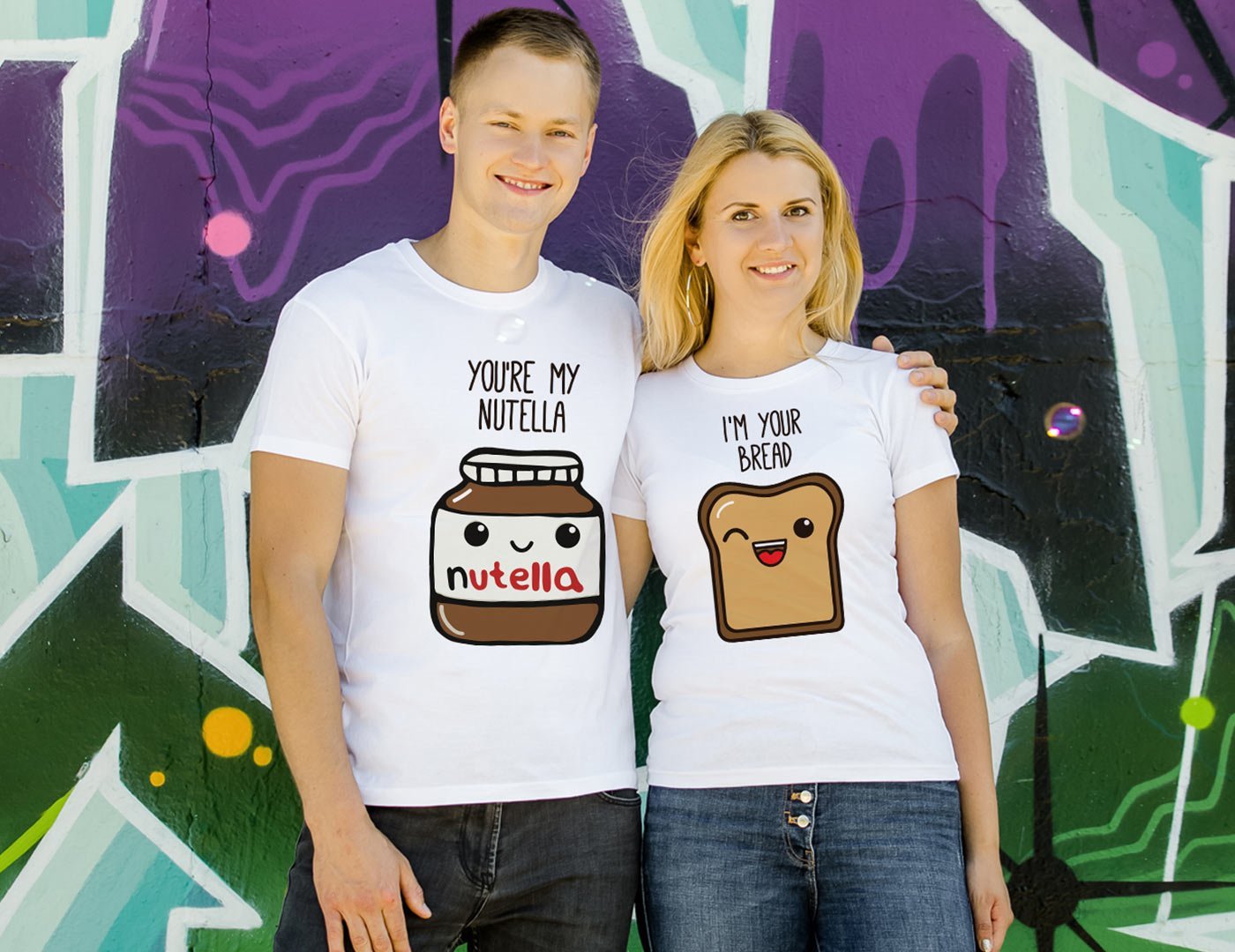 Couple t-shirts Nutella Couple t-shirts Nutella