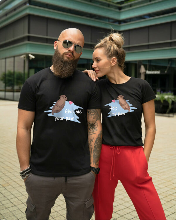 Couple t-shirts Otter