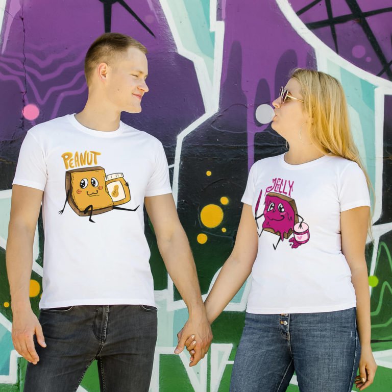 Couple t-shirts Peanut Butter Couple t-shirts Peanut Butter
