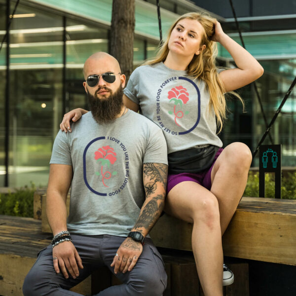 Couple t-shirts Roseate Pigtail