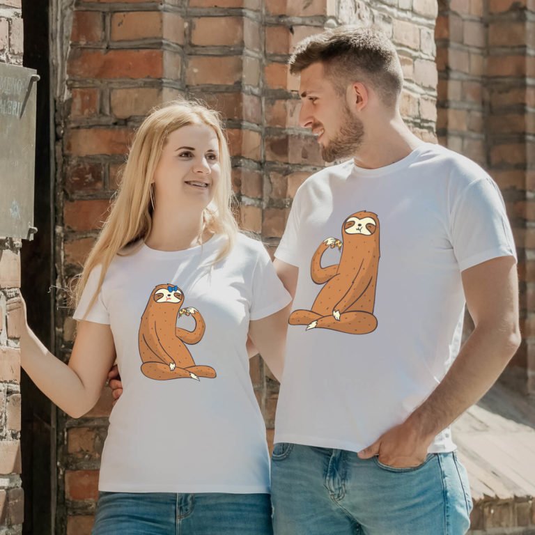 Couple t-shirts Sloth Couple t-shirts Sloth