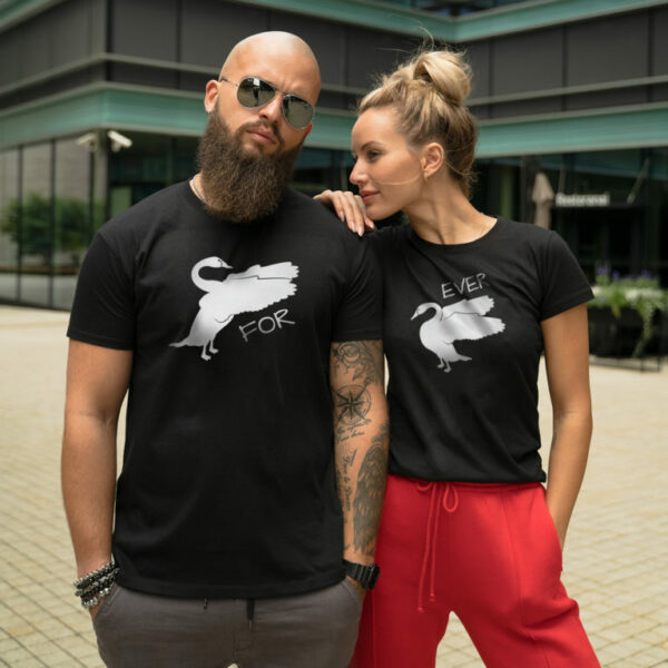 Couple t-shirts Swans