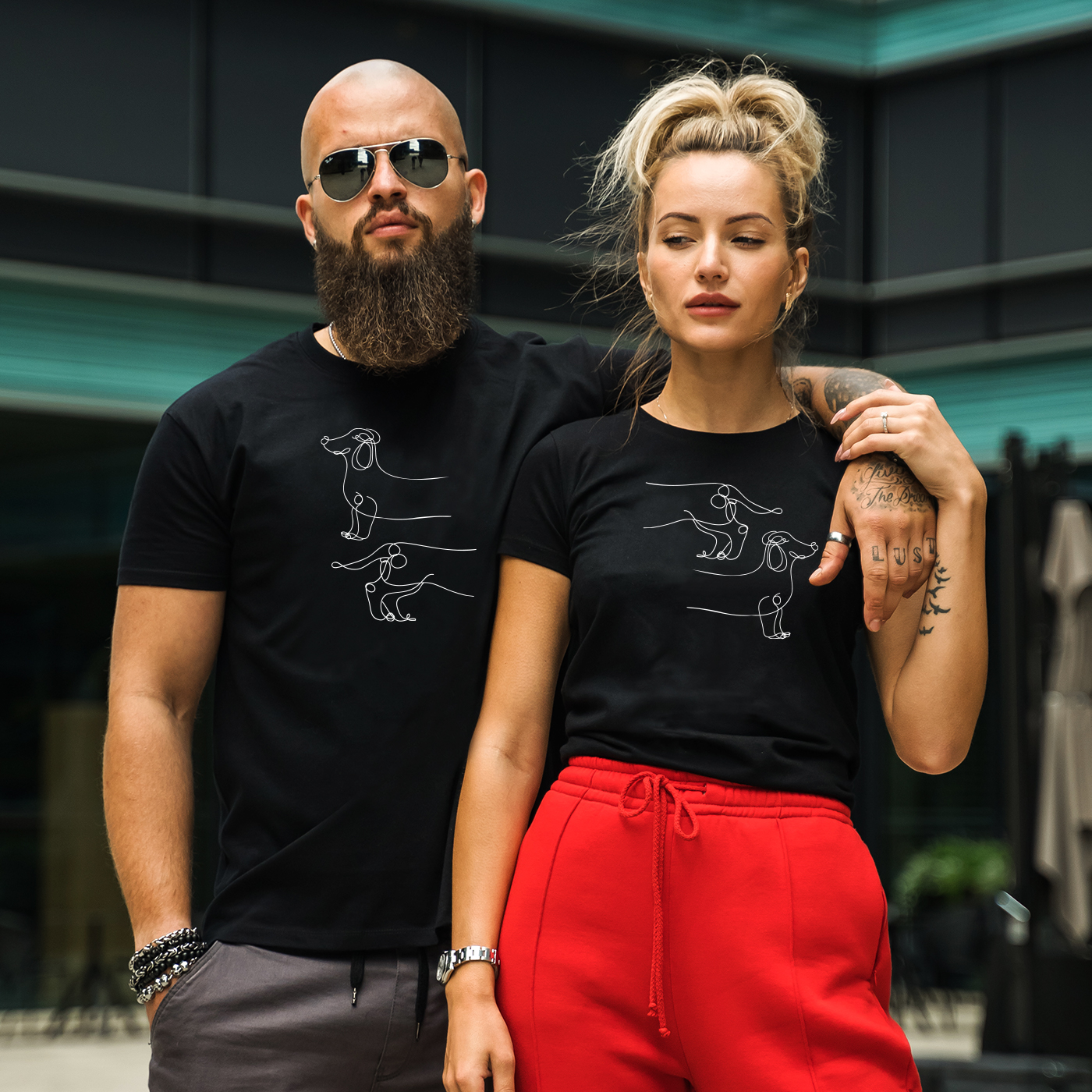 Couple t-shirts The Halves Couple t-shirts The Halves