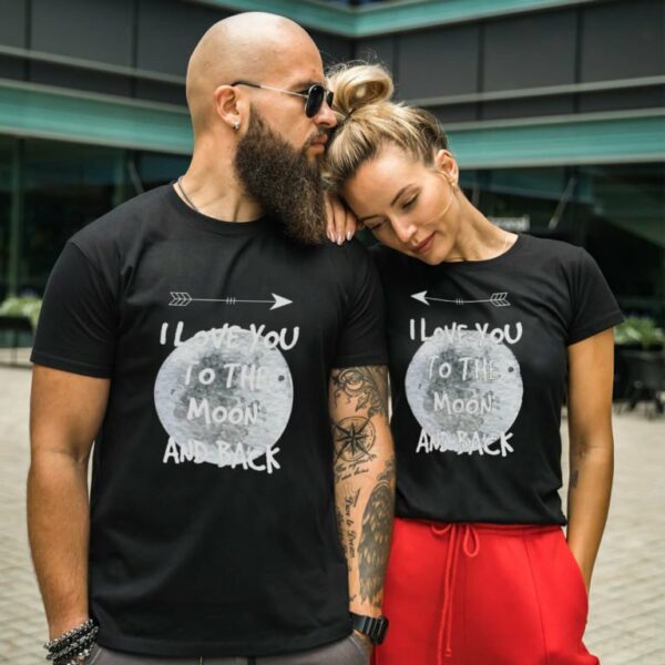 Couple t-shirts To the Moon