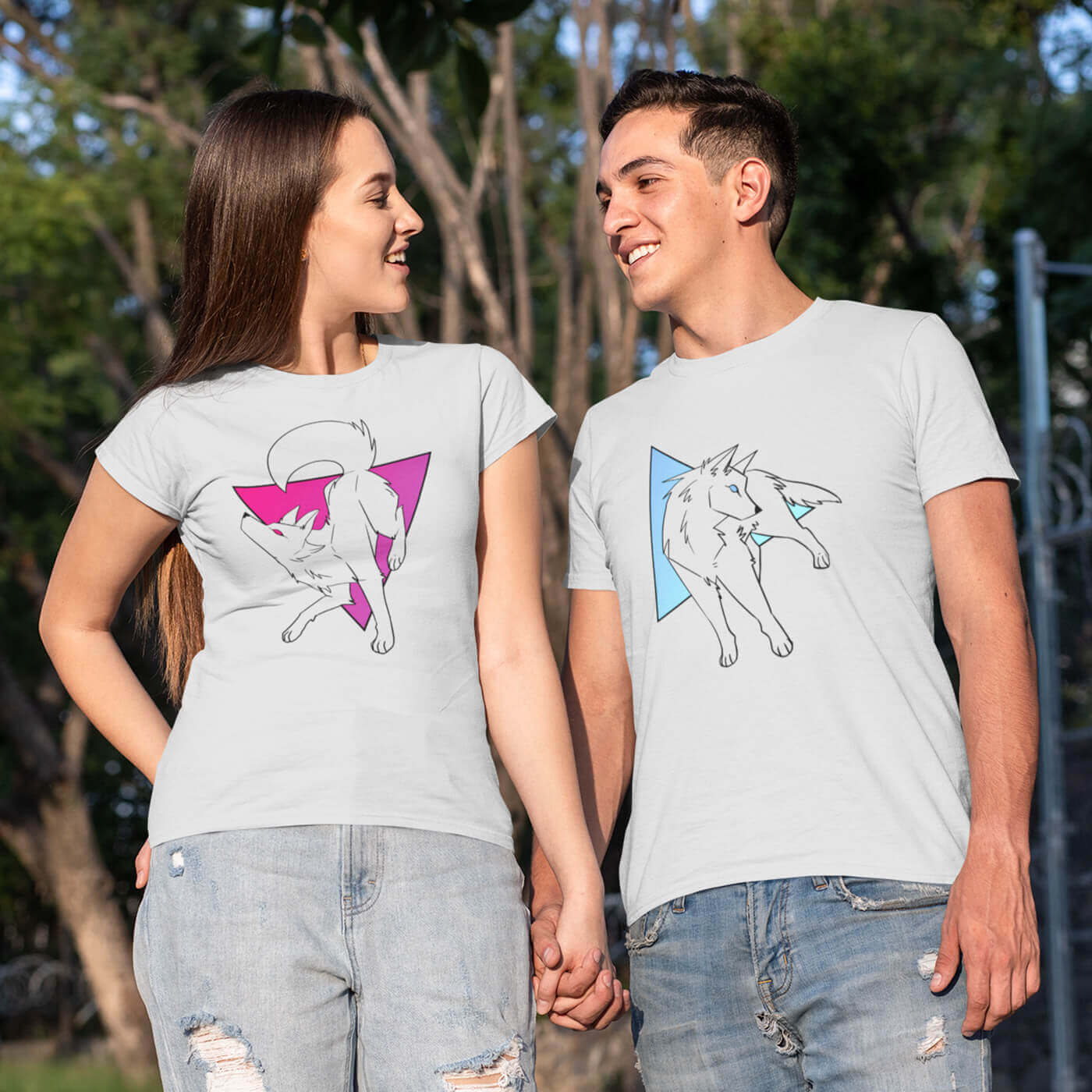 Couple t-shirts Wolf Couple t-shirts Wolf