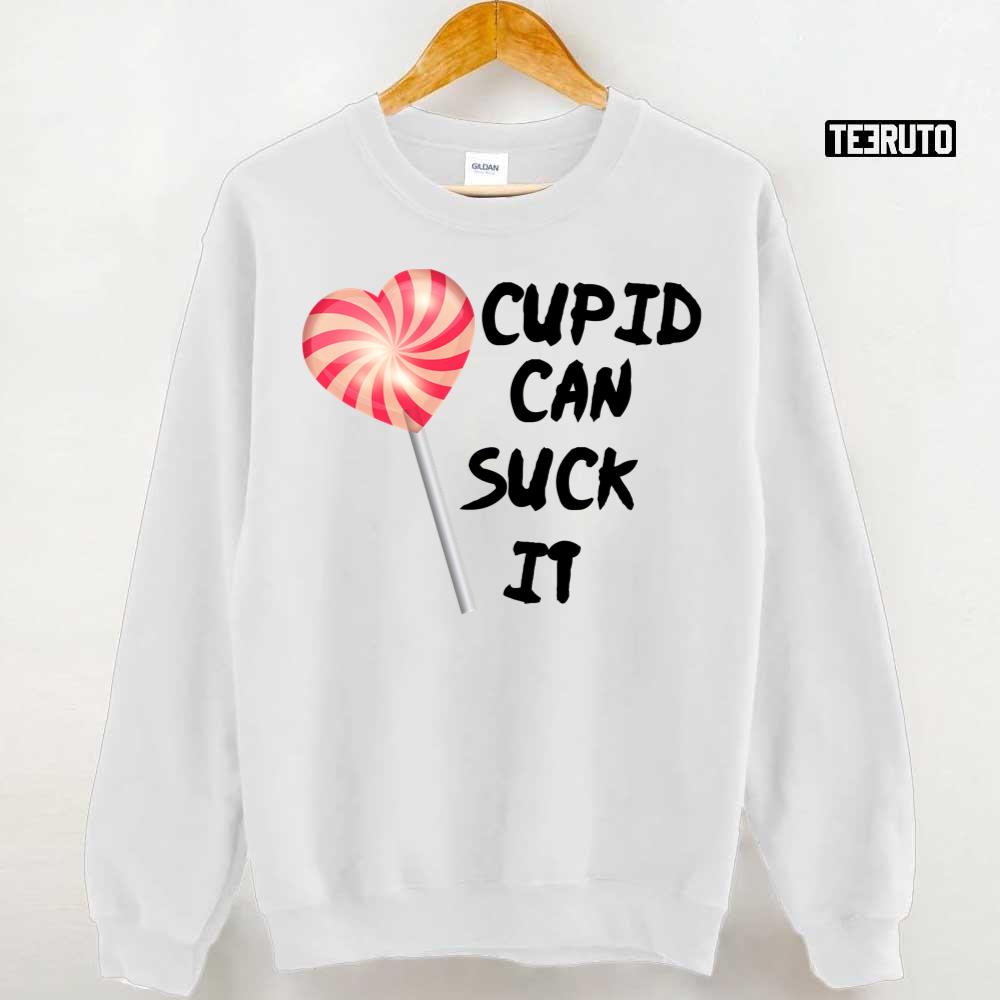 Cupid Can Suck It Funny Valentine's Day Unisex Hoodie Cupid Can Suck It Funny Valentine's Day Unisex Hoodie