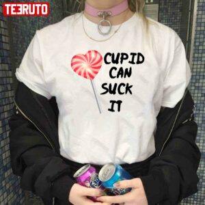 Cupid Can Suck It Funny Valentines Day Unisex Hoodie 3
