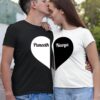 Customized Couple T-shirt Wedding Date