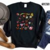 Cute Valentines Day Hearts Doodle Unisex Sweatshirt Unisex T-Shirt