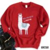 Cute Will You Be My Llamentine 2022 Unisex Sweatshirt