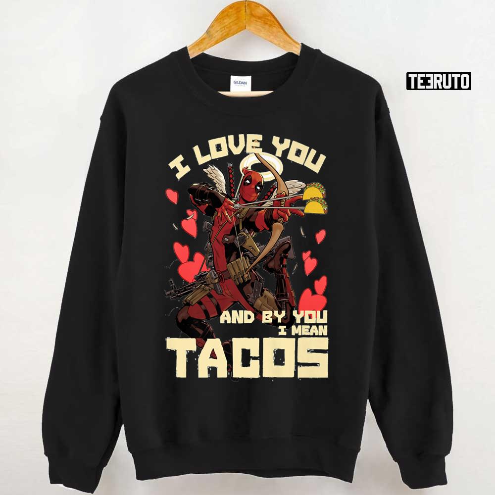 Deadpool's Cupid Love For Tacos Unisex T-Shirt Deadpool's Cupid Love For Tacos Unisex T-Shirt