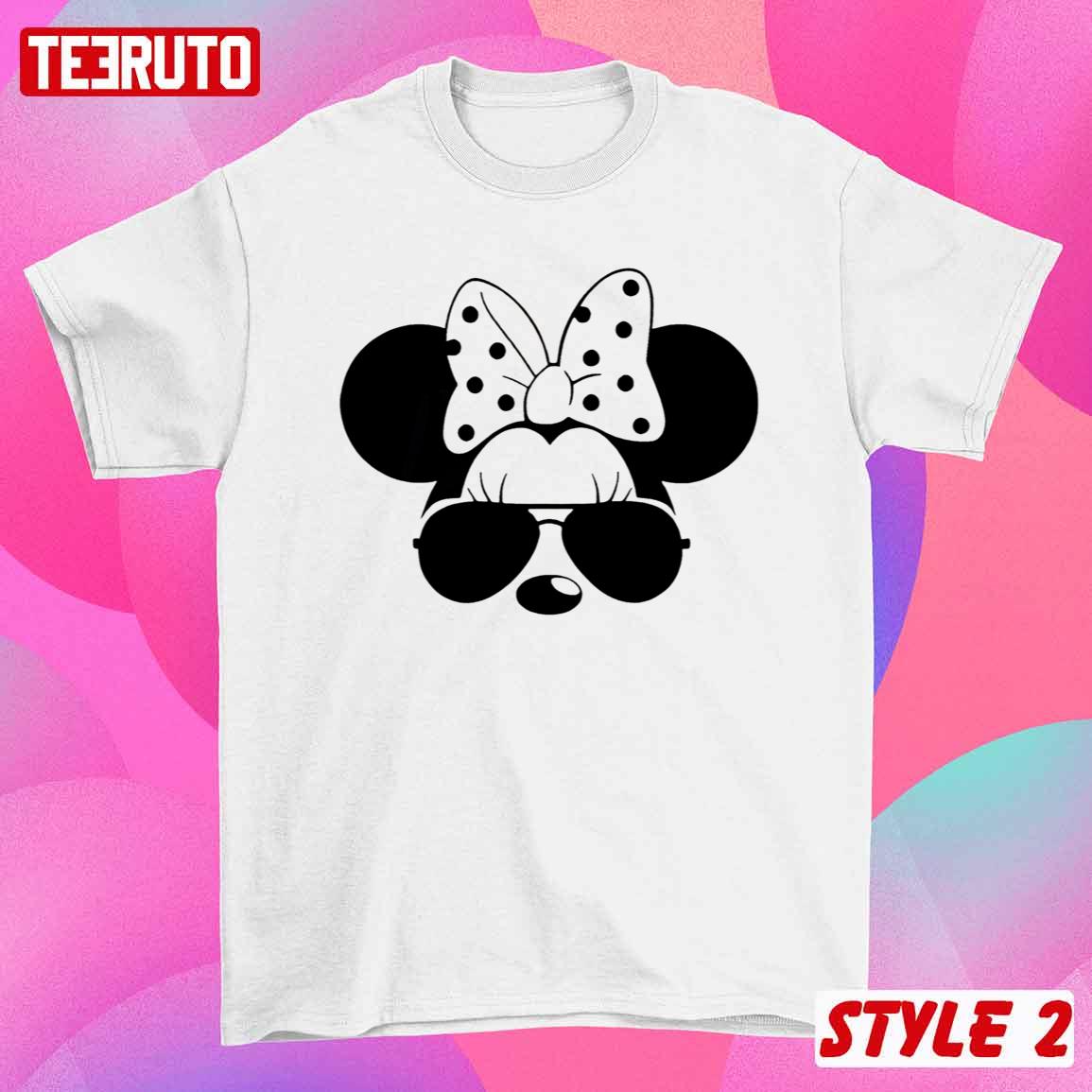 Disney Minnie And Mickey Sun Glasses Couple Matching Valentine T-Shirt Disney Minnie And Mickey Sun Glasses Couple Matching Valentine T-Shirt