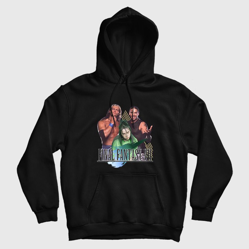 Final Fantasy VII Billie With Edge and Christian Hoodie Funny Final Fantasy VII Billie With Edge and Christian Hoodie Funny