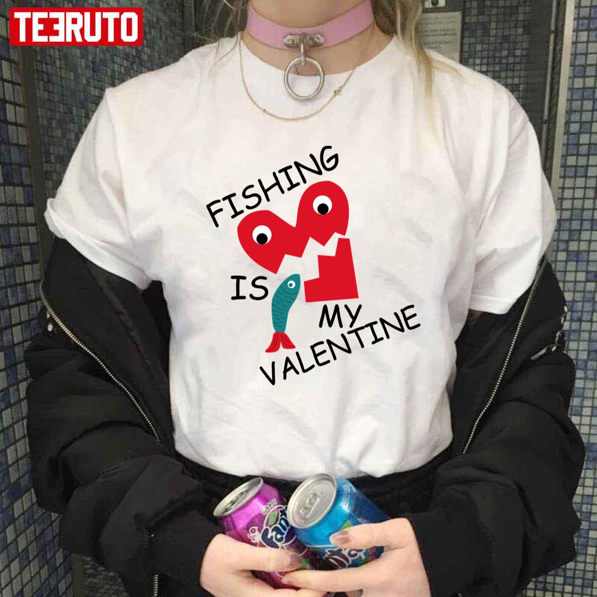 Fishing Is My Valentine Heart Fisher Unisex Hoodie Fishing Is My Valentine Heart Fisher Unisex Hoodie
