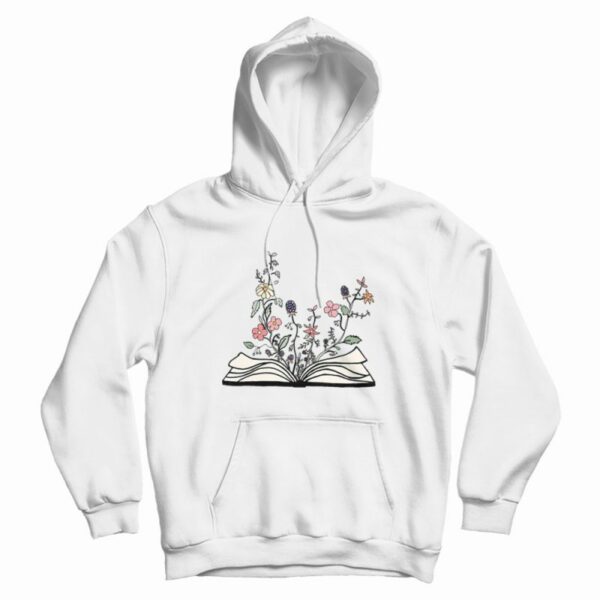 Flowers Growing From Book Best Hoodie