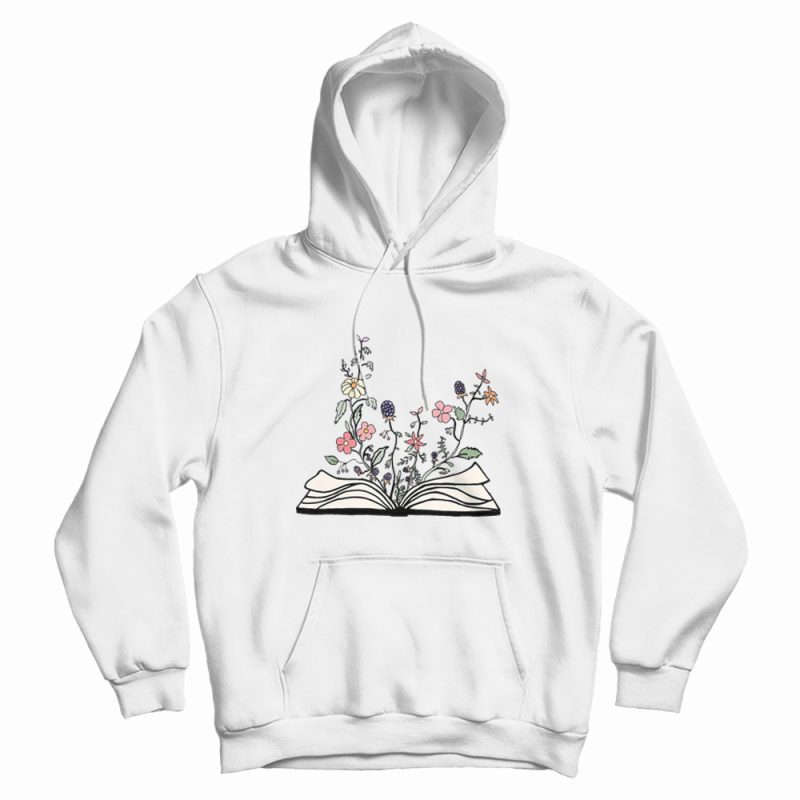 Flowers Growing From Book Best Hoodie Flowers Growing From Book Best Hoodie